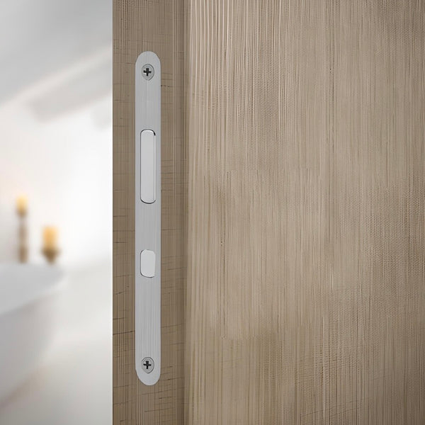 Sliding door latches and locks