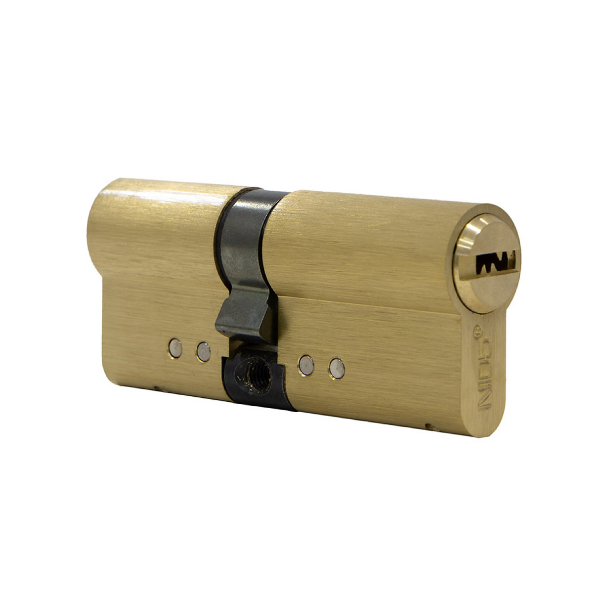 High-security 30x40 brass cylinder lock with long cam for doors