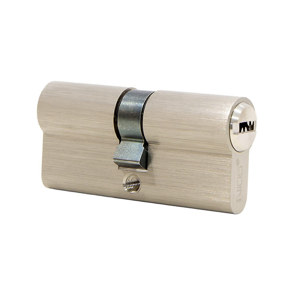 30x30 nickel-plated medium security lock cylinder with long cam for doors
