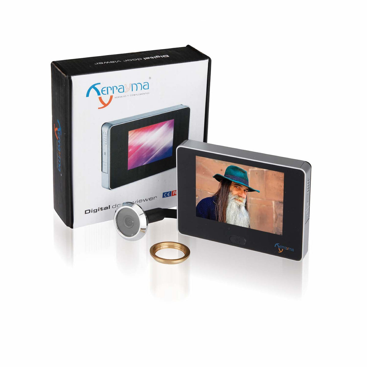 Discov digital door viewer with 3.5" screen and 105º vision camera