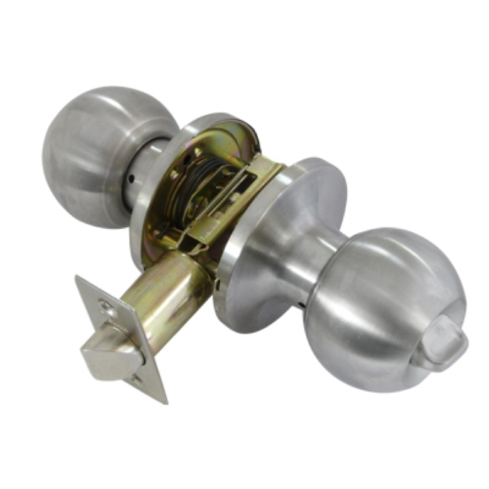 Stainless steel round rotating bathroom door knob model 608