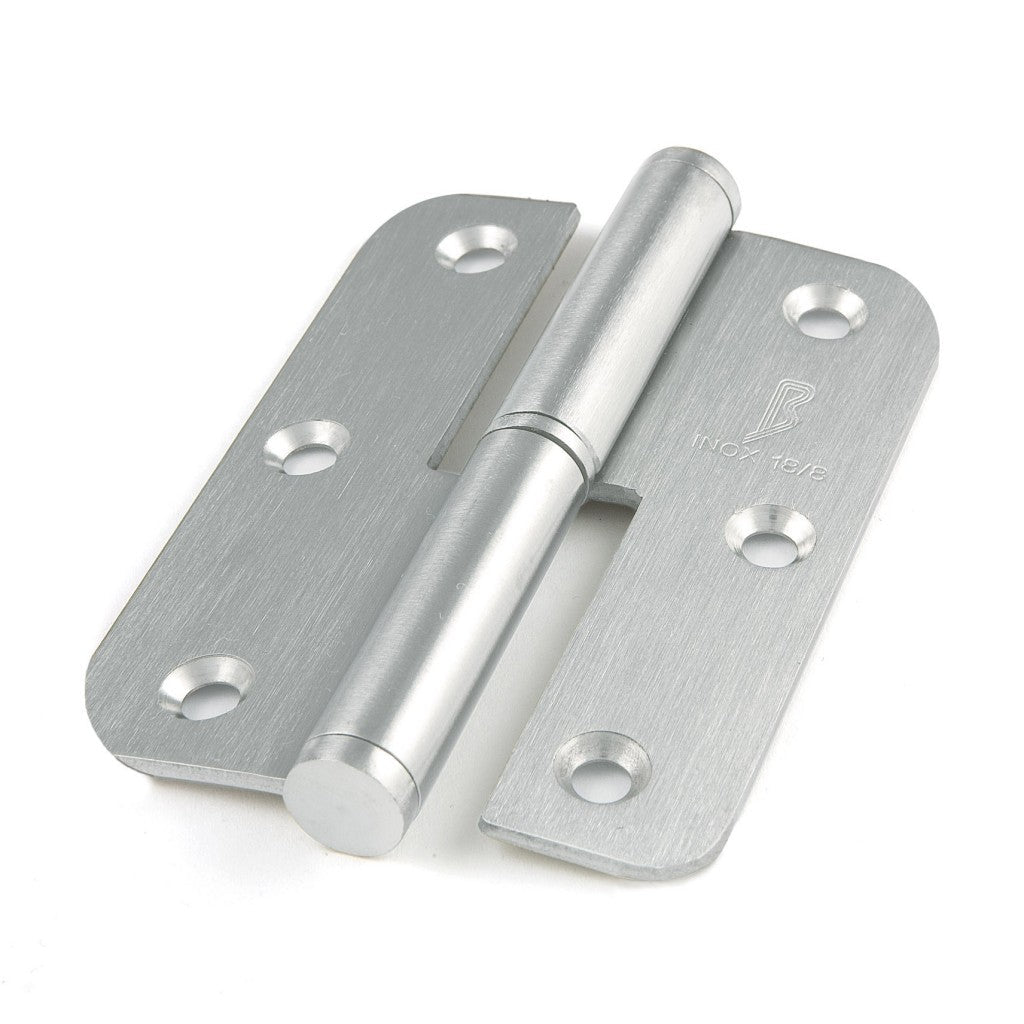 Türband mit runder Platte aus Edelstahl, 76 x 51,5 mm hoch, ohne Abschluss