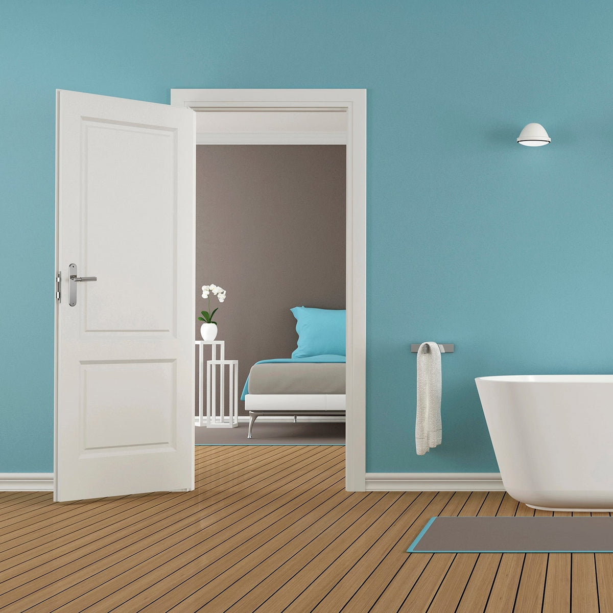Manilla con placa ovalada de 250x48 mm en zamak acabado cuero para puertas