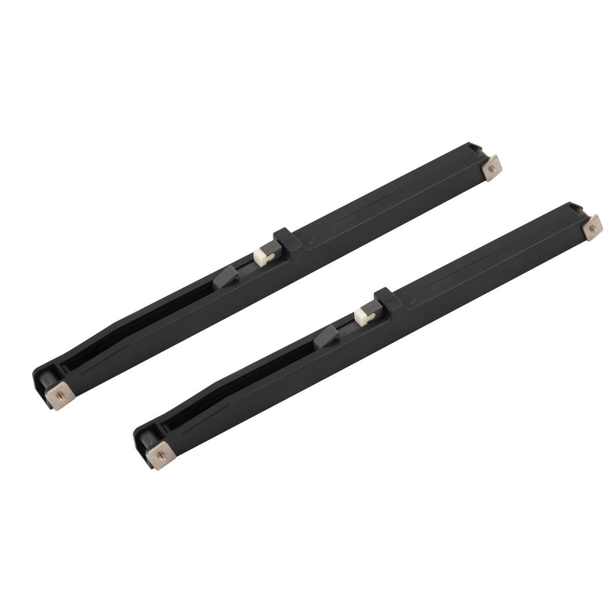 Short black sliding door hardware with brake for wooden doors