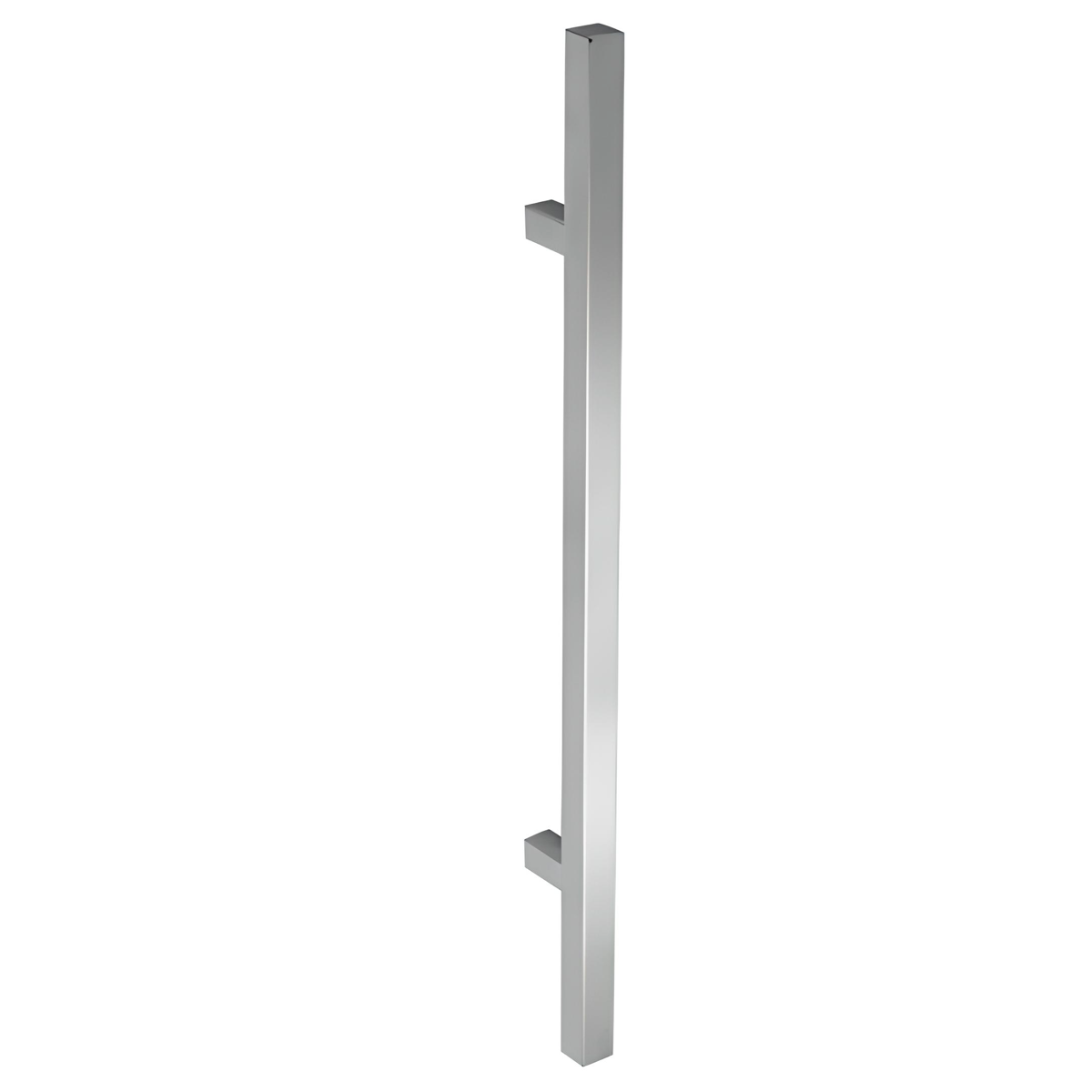 Poignée de tirage carrée en acier inoxydable entraxe 400mm et épaisseur 32mm pour bois et verre