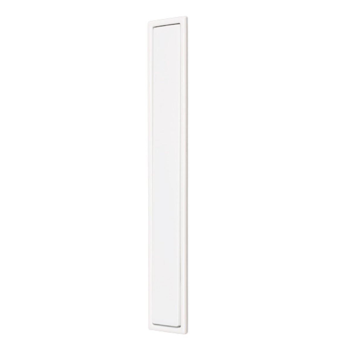 160mm white Clos rectangular recessed pull handle for sliding doors