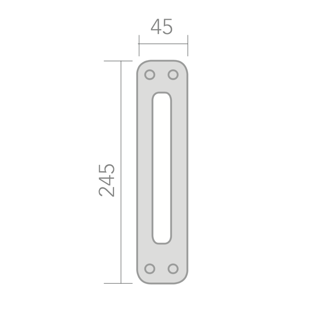 Béquille sur plaque ovale finition doré satiné modèle 1104 pour portes